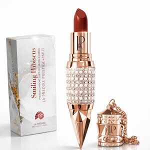 New in Box $180 La Predire Prestige Paris Red Luxury Lipstick - Smiling Hibiscus